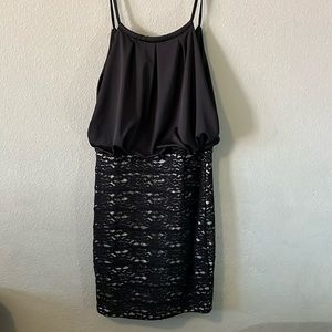 Derek Heart Juniors black lace skirt dress